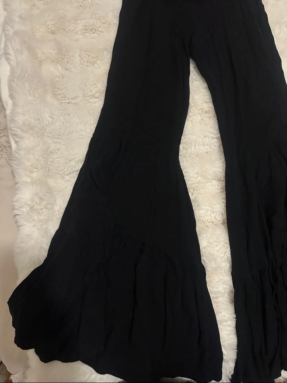 Storia Black Smocked Bodice Jumpsuit with Tie Straps - Picture 6 of 6